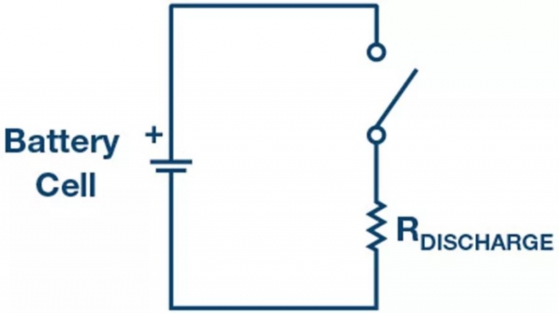 图 1. 带泄放电阻的被动电池均衡器