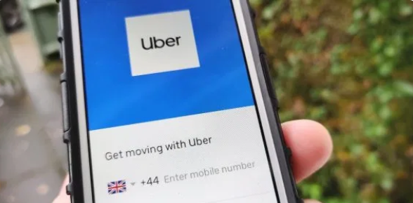 英国伦敦的Uber应用
